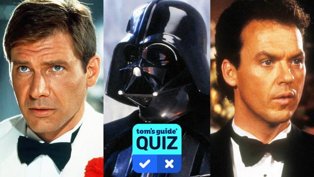 Harrison Ford in "Indiana Jones," Darth Vader in "Star Wars," and Michael Keaton in "Batman"