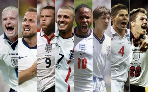 Can you sort these players by the number of goals they scored for England?